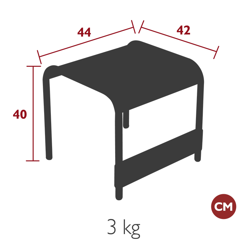 Fermob Luxembourg Petite table basse / repose-pieds 