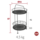 Fermob Montmartre Bar rotatif Ø56cm h:87cm 