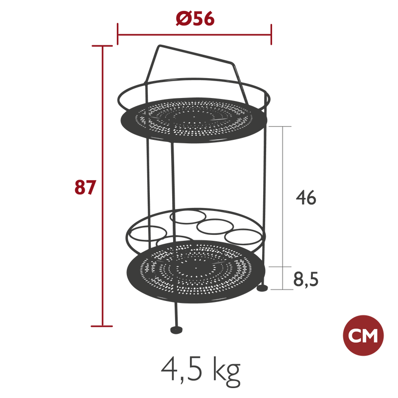 Fermob Montmartre Bar rotatif Ø56cm h:87cm 