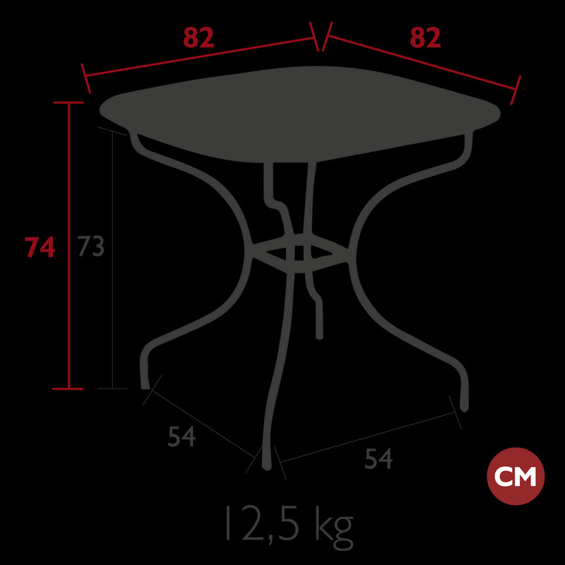 Fermob Opéra+ Table carronde 82 x 82cm 