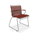 Houe Click Dining chair bamboo armrests Paprika 