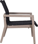 Les Jardins Copenhague Fauteuil bas empilable corde 