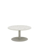 Vincent Sheppard Kodo Table basse Ø90cm plateau en céramique Structure Dune white + Plateau Shards 