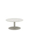 Vincent Sheppard Kodo Table basse Ø90cm plateau en céramique Structure Dune white + Plateau Shards 