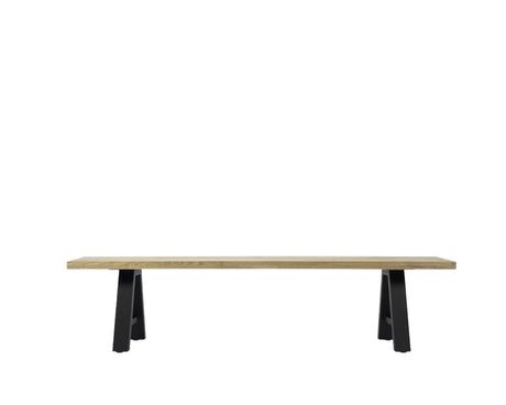 Vincent Sheppard Matteo Bench 265x40cm Teak Top BLACK (A007) 