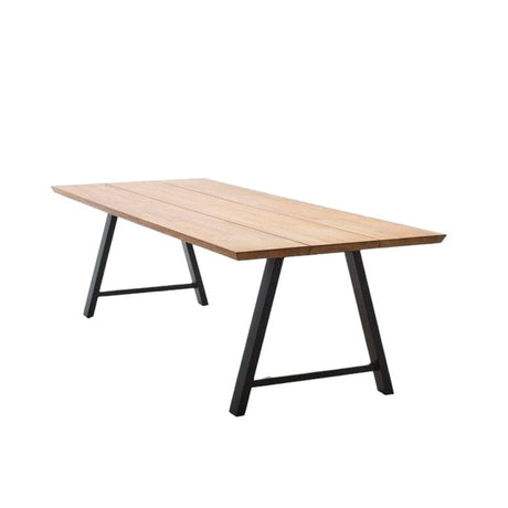 Vincent Sheppard Matteo Dining Table 215x100cm Teak Top BLACK (A007) 