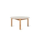 Vincent Sheppard Oda Coffee Table Ø68cm h:35cm Ceramic Top Teck + Plateau Portland 