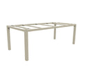 Zebra Alus Piètement de table 210x100cm H:74cm Light Taupe 