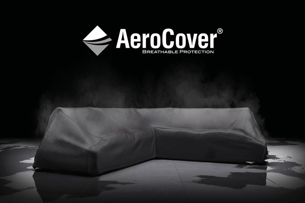 Aerocover Housse de protection pour salon d'angle Lounge à plateforme forme L Droite 350x275x90cm H:30/45/70cm 