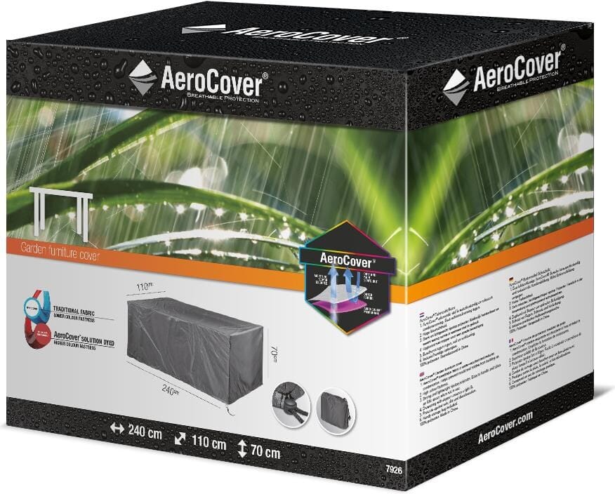 Aerocover Housse de protection pour Table 240x110cm H:70cm 