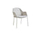 Cane-line Breeze Fauteuil repas empilable, coussins en sus (5464) White grey (Résine tressée, Cane-line Weave) 