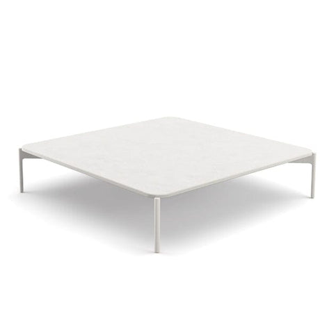 Dedon Izon Set Coffee Table 120x120cm, avec mineral composite plateau en Talc Talc 343 