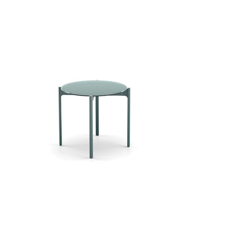 Dedon Izon Set Side Table / Table d'appoint Ø54,5cm, avec glass plateau en Nori Nori 133 