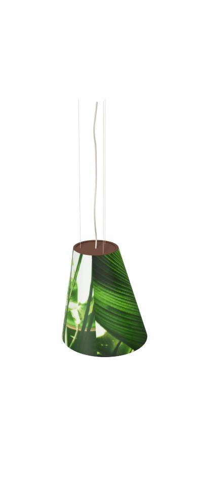 Emu 2003 Cone Lampe Suspendue Indian Brown 41 / Green Leaves 900/92 