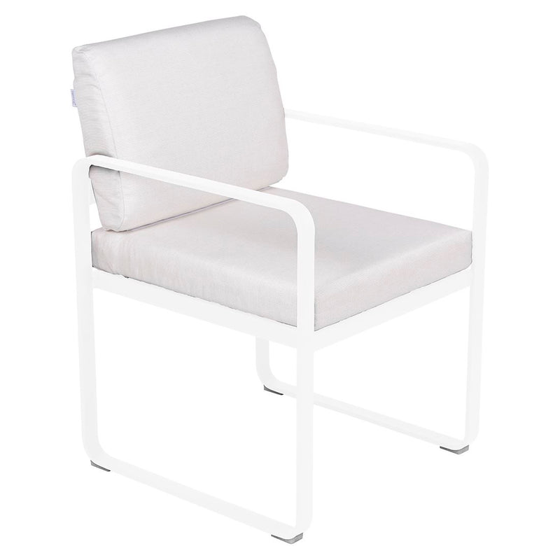 Fermob Bellevie Fauteuil Repas 2022 Blanc coton 01 Blanc grisé 81 