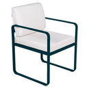 Fermob Bellevie Fauteuil Repas 2022 Bleu acapulco 21 Blanc grisé 81 