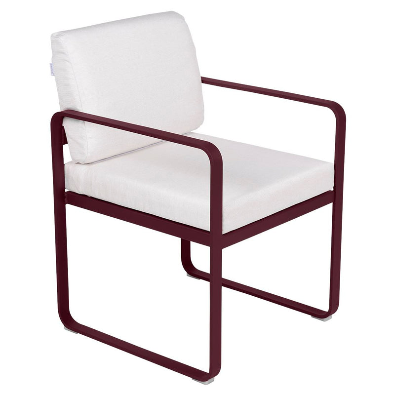 Fermob Bellevie Fauteuil Repas 2022 Cerise noire B9 Blanc grisé 81 