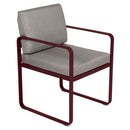 Fermob Bellevie Fauteuil Repas 2022 Cerise noire B9 Taupe grisé B8 