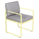 Fermob Bellevie Fauteuil Repas 2022 Citron givré A6 Gris flanelle 79 