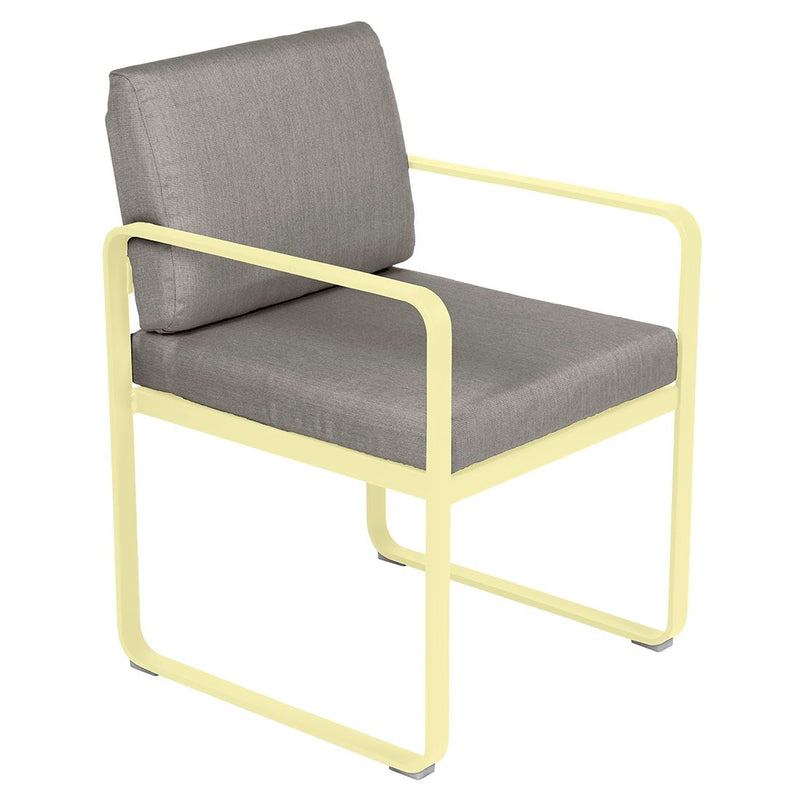 Fermob Bellevie Fauteuil Repas 2022 Citron givré A6 Taupe grisé B8 