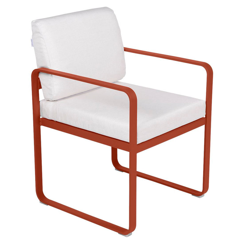 Fermob Bellevie Fauteuil Repas 2022 Ocre rouge 20 Blanc grisé 81 