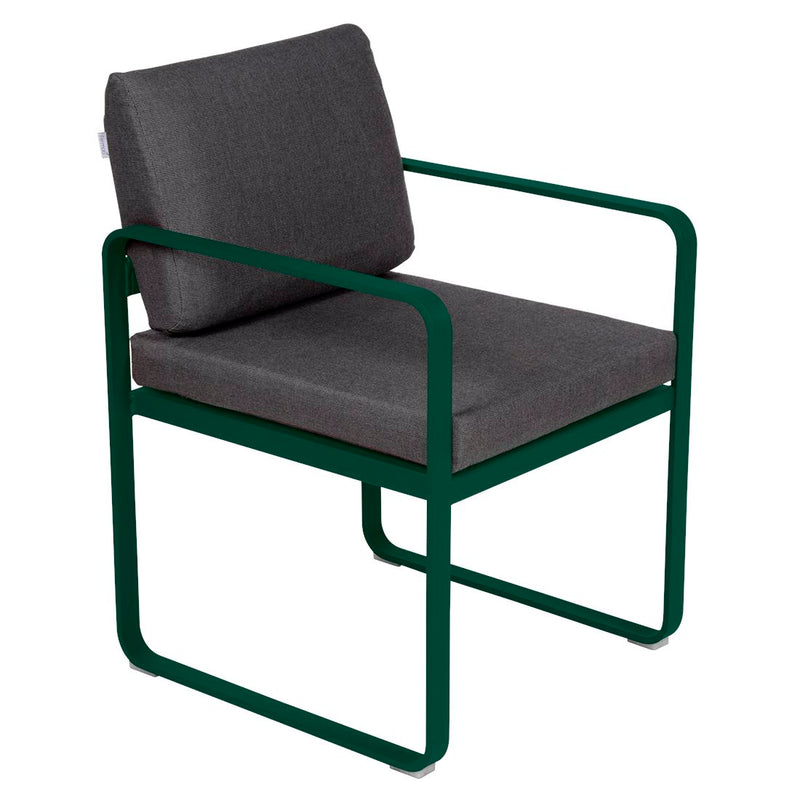 Fermob Bellevie Fauteuil Repas 2022 Vert cèdre 02 Gris graphite A3 