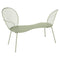 Fermob Lorette Banquette Conversation Vert tilleul 65 