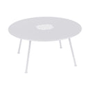 Fermob Lorette Table basse Ø 80cm Blanc coton 01 