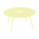 Fermob Lorette Table basse Ø 80cm Citron givré A6 