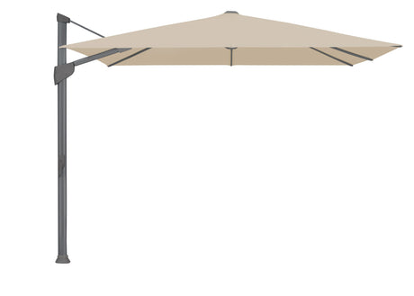 Glatz Parasol Fortano, pieds pivotant en sus 400x300cm Alu laqué anthracite 422 Cream