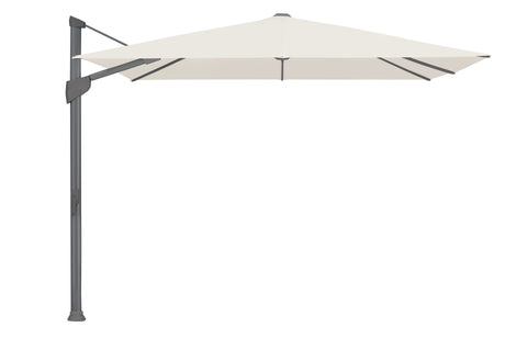 Glatz Parasol Fortano, pieds pivotant en sus 400x300cm Alu laqué anthracite 453 Vanilla