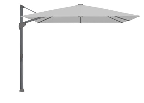 Glatz Parasol Fortano, pieds pivotant en sus 400x300cm Alu laqué anthracite 501 Granite