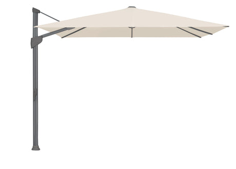 Glatz Parasol Fortano, pieds pivotant en sus 400x300cm Alu laqué anthracite 523 Champagne