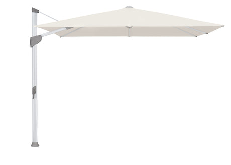 Glatz Parasol Fortano, pieds pivotant en sus 400x300cm Alu naturel eloxé 453 Vanilla