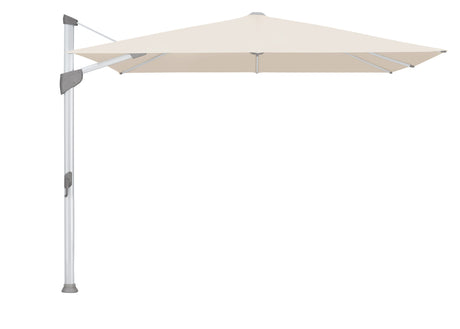 Glatz Parasol Fortano, pieds pivotant en sus 400x300cm Alu naturel eloxé 523 Champagne