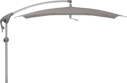 Glatz Parasol Pendalex P+ 285x230cm 686 Urban Clay Alu naturel eloxé