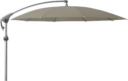 Glatz Parasol Pendalex P+ Ø325cm 605 Clay Alu naturel eloxé