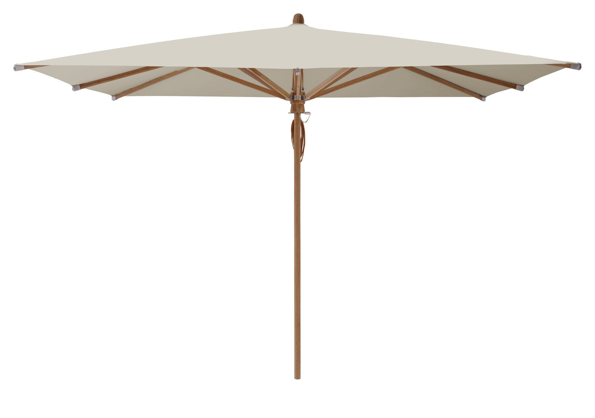 Glatz Parasol Teakwood 330x330cm 527 Urban Chrome 