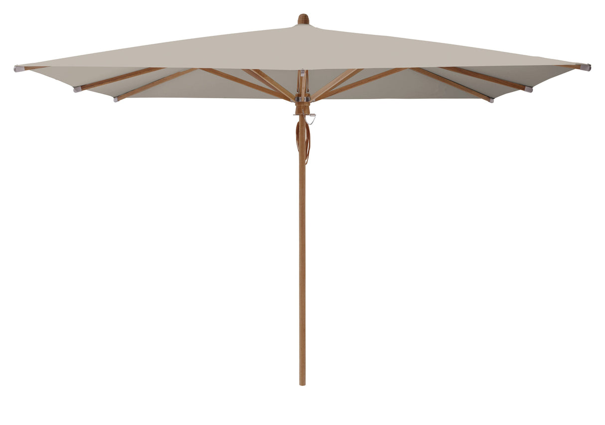 Glatz Parasol Teakwood 330x330cm 686 Urban Clay 