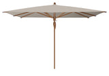 Glatz Parasol Teakwood 330x330cm 686 Urban Clay 