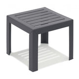 Grosfillex Miami Table basse 40x40cm H:35cm en résine Anthracite 