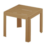 Grosfillex Miami Table basse 40x40cm H:35cm en résine Bois 