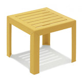 Grosfillex Miami Table basse 40x40cm H:35cm en résine Jaune indien 