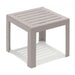 Grosfillex Miami Table basse 40x40cm H:35cm en résine Lin 