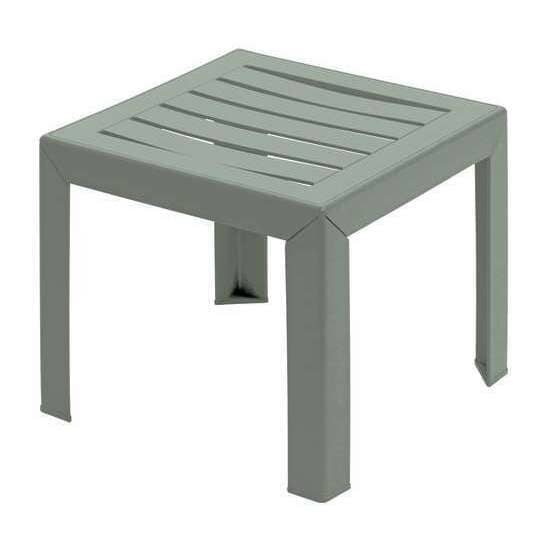 Grosfillex Miami Table basse 40x40cm H:35cm en résine Vert tender 