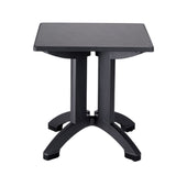 Grosfillex Palma Table 70x70cm pliable Anthracite 