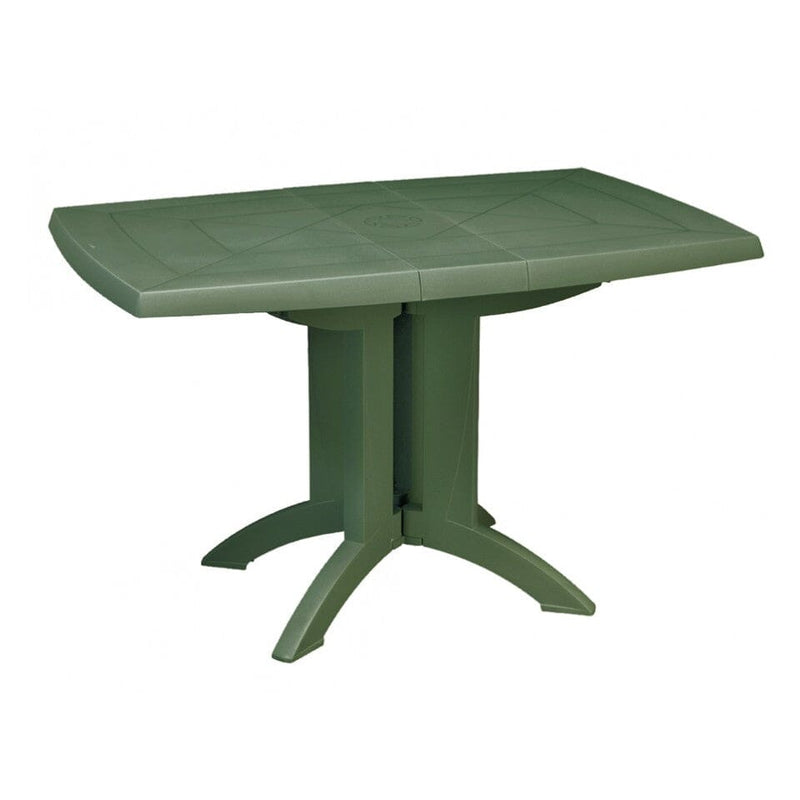 Grosfillex Vega Table repas rabattable 118x77cm Forest Green 