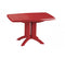 Grosfillex Vega Table repas rabattable 118x77cm Rouge Bossa Nova 