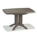 Grosfillex Vega Table repas rabattable 118x77cm Taupe 