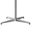 Mazuvo Maxim Pied bistro rabattable 4 branches H:72cm Galvanisé Thermolaqué Gris Argent 